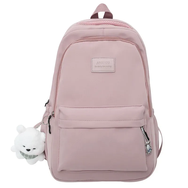 nouveau sac à dos tendance pour femme et homme, grande capacité, imperméable, pour collège, ordinateur portable, école, voyage, fille, mignon et cool
