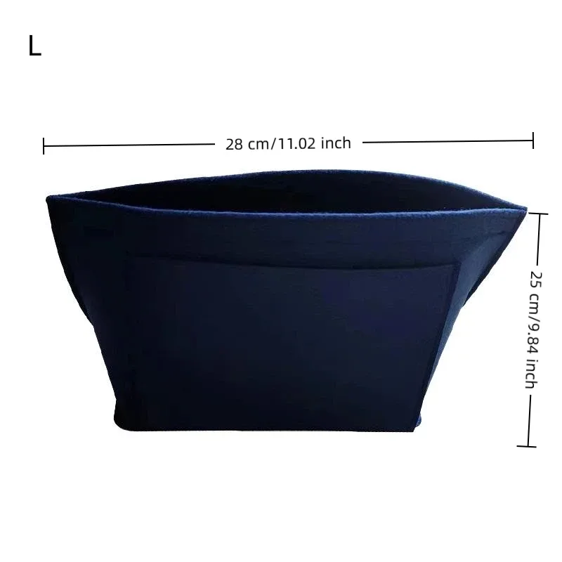 insert en feutre pour sac à main, organisateur de sac de voyage portable en forme de dumpling, support pour trousse de maquillage en tissu feutré
