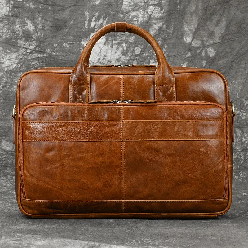 newsbirds-sac à main en cuir véritable pour hommes, sac à bandoulière messenger business, sac pour ordinateur portable 15.6 pouces, sacs à main pour hommes, couches