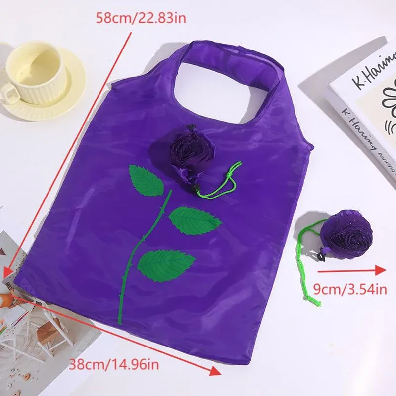 sac fourre-tout pliable imprimé rose à haut volume, sac à main de voyage léger et durable, pochette de rangement