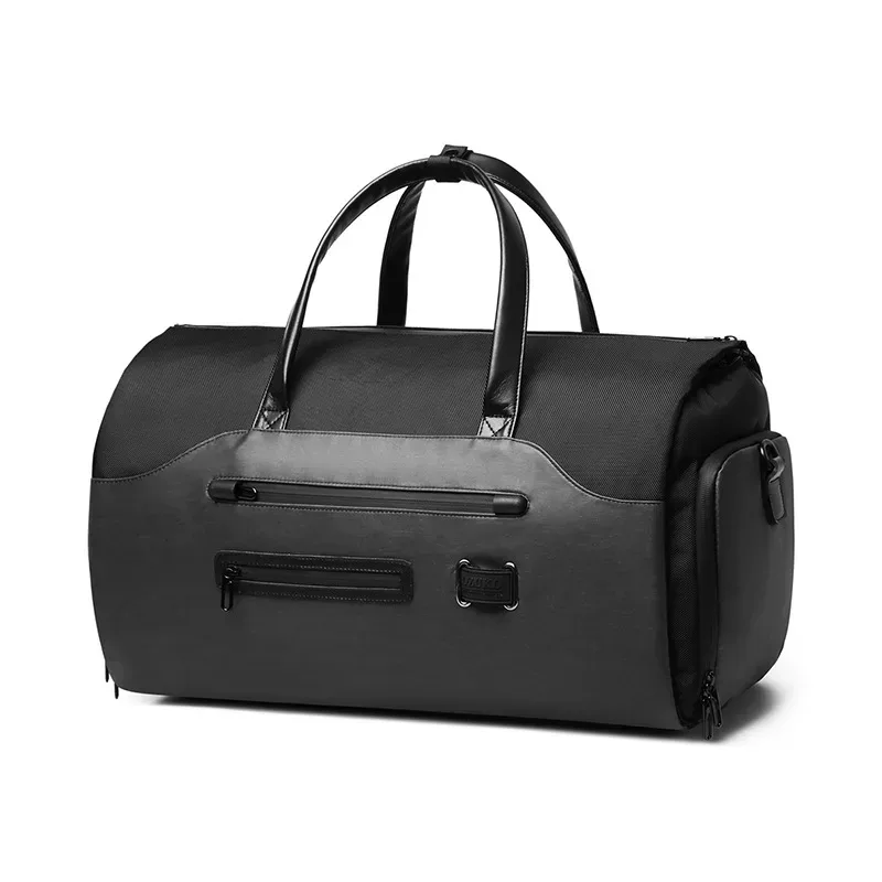 sac à vêtements ozuko multifonctionnel pour hommes, sac de rangement pour costumes, grande capacité, sac de voyage imperméable, sac à main pour hommes, poche pour chaussures.