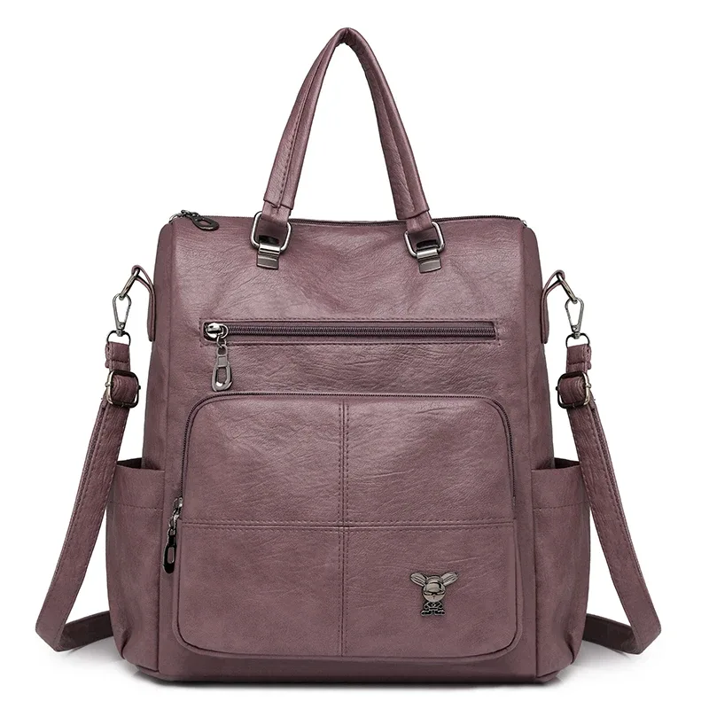 sac à bandoulière en cuir souple pour femmes, sac à bandoulière multifonctionnel à la mode, sac à main polyvalent pour les déplacements, nouvelle collection 2025