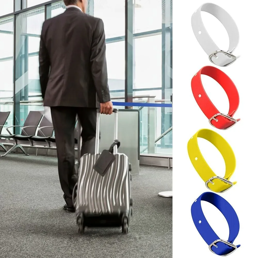 sangle d'étiquette de bagage étanche et résistante à l'usure, sangle d'étiquette solide, sangle d'étiquette de nom et d'identité, sangle d'étiquette d'adresse, accessoires de voyage ultra légers