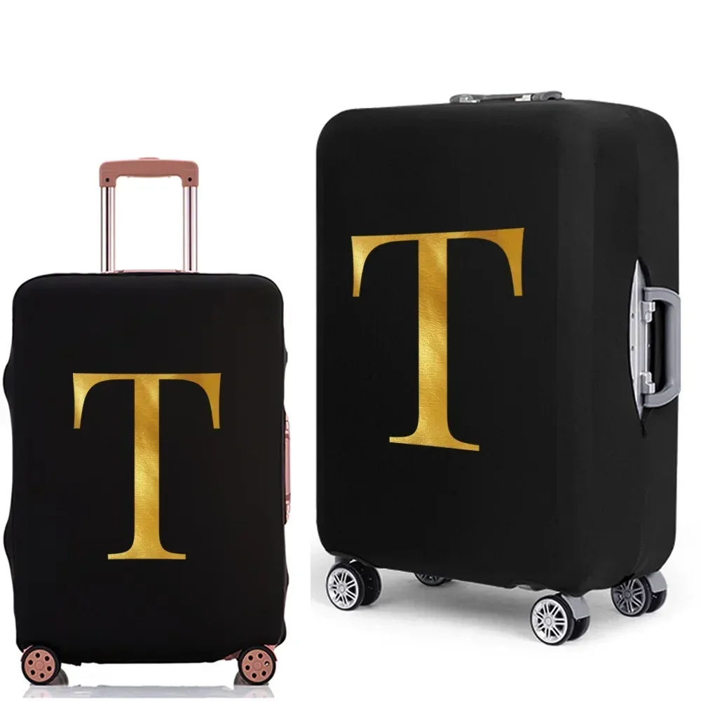 housse de protection pour bagages avec lettres imprimées, étui de protection plus épais pour valise, étui anti-poussière élastique pour accessoires de voyage de 18 à 32 pouces