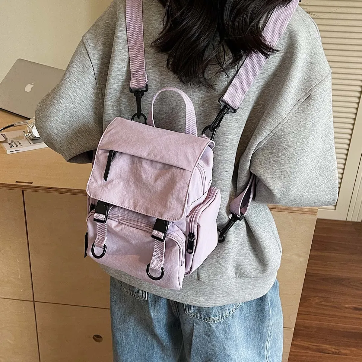 sac à bandoulière multifonctionnel, sac à dos pour femme, sac à main, sac à bandoulière, sac à dos léger de voyage, cadeau, sac de randonnée, sac de petit déjeuner pour classe d'étudiant de trekking camping