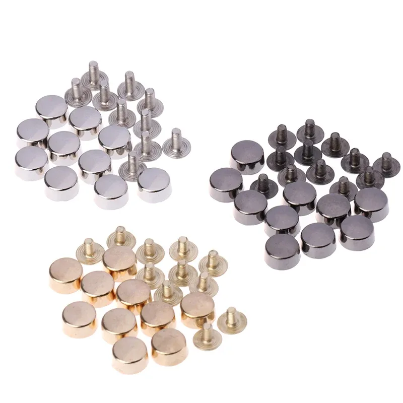 accessoires de couture, sac à main, sacs à bandoulière, goujons inférieurs, rivets, vis, 10 pièces
