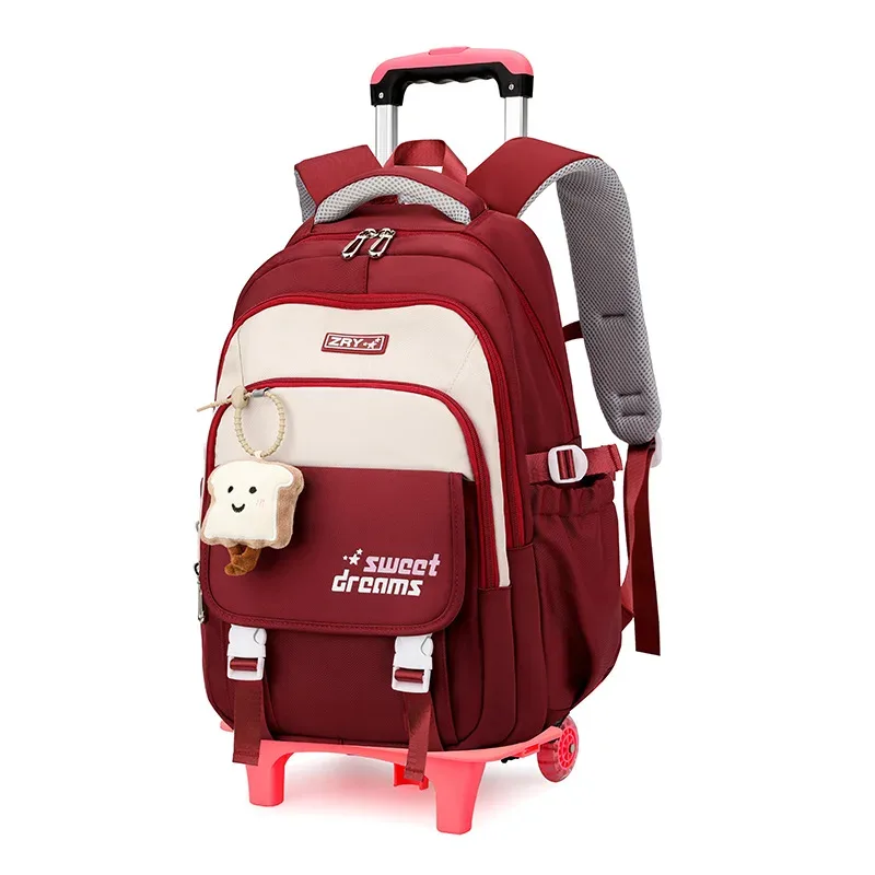 sacs à dos scolaires à roulettes pour filles, mochila, sac à dos enfant, bagage à roulettes, sac à dos scolaire