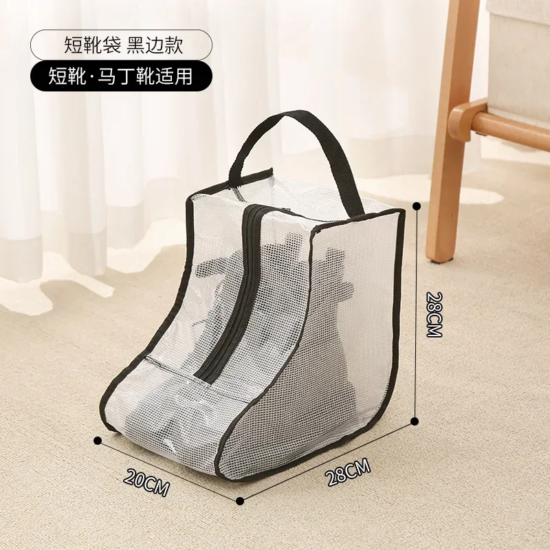 sacs de rangement pour bottes hautes avec fenêtre transparente en pvc, organisateur respirant et anti-poussière, empêche la déformation des bottes hautes pour femmes dans le placard
