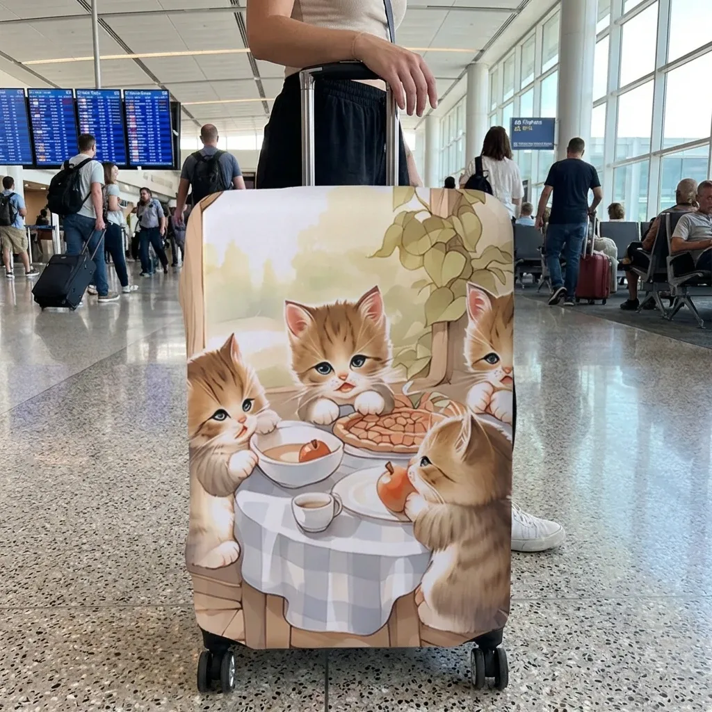 Housse de protection pour bagages avec imprimé de dessin animé