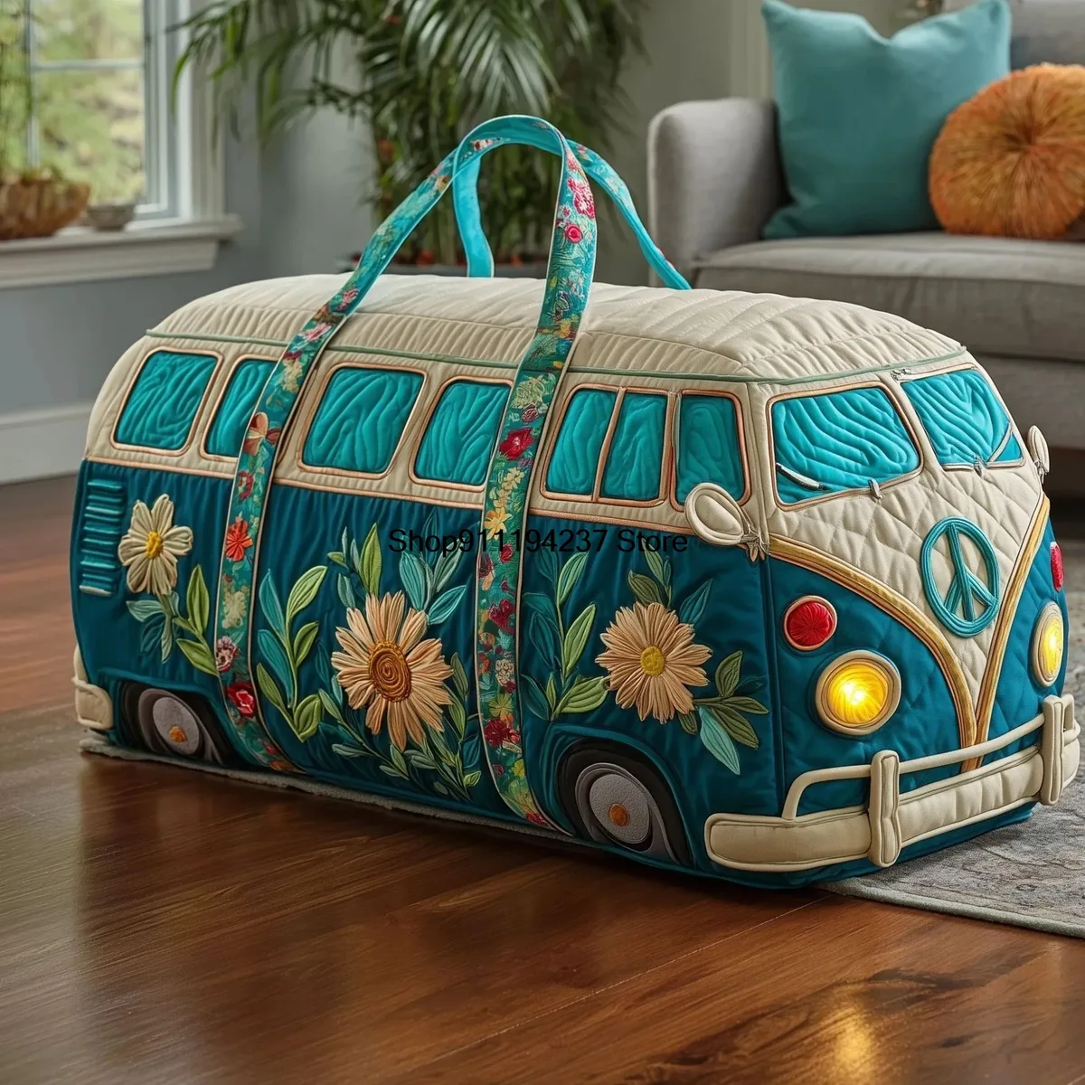 nouveau modèle de sac de voyage matelassé 3d hippie vibe