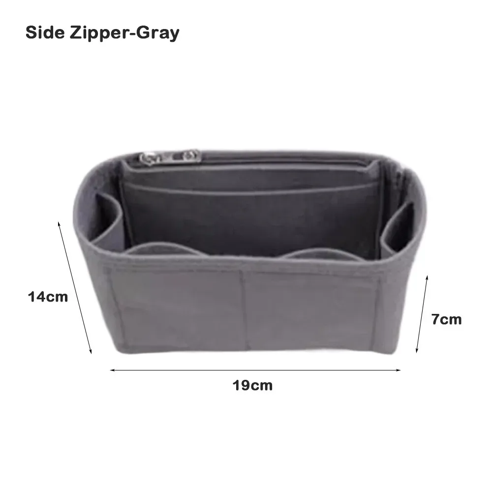 multi-couleur nouvelle feutre insérer doublure maquillage organisateur pochette sac à main sac fourre-tout sac interne sac de rangement cosmétique organisateur