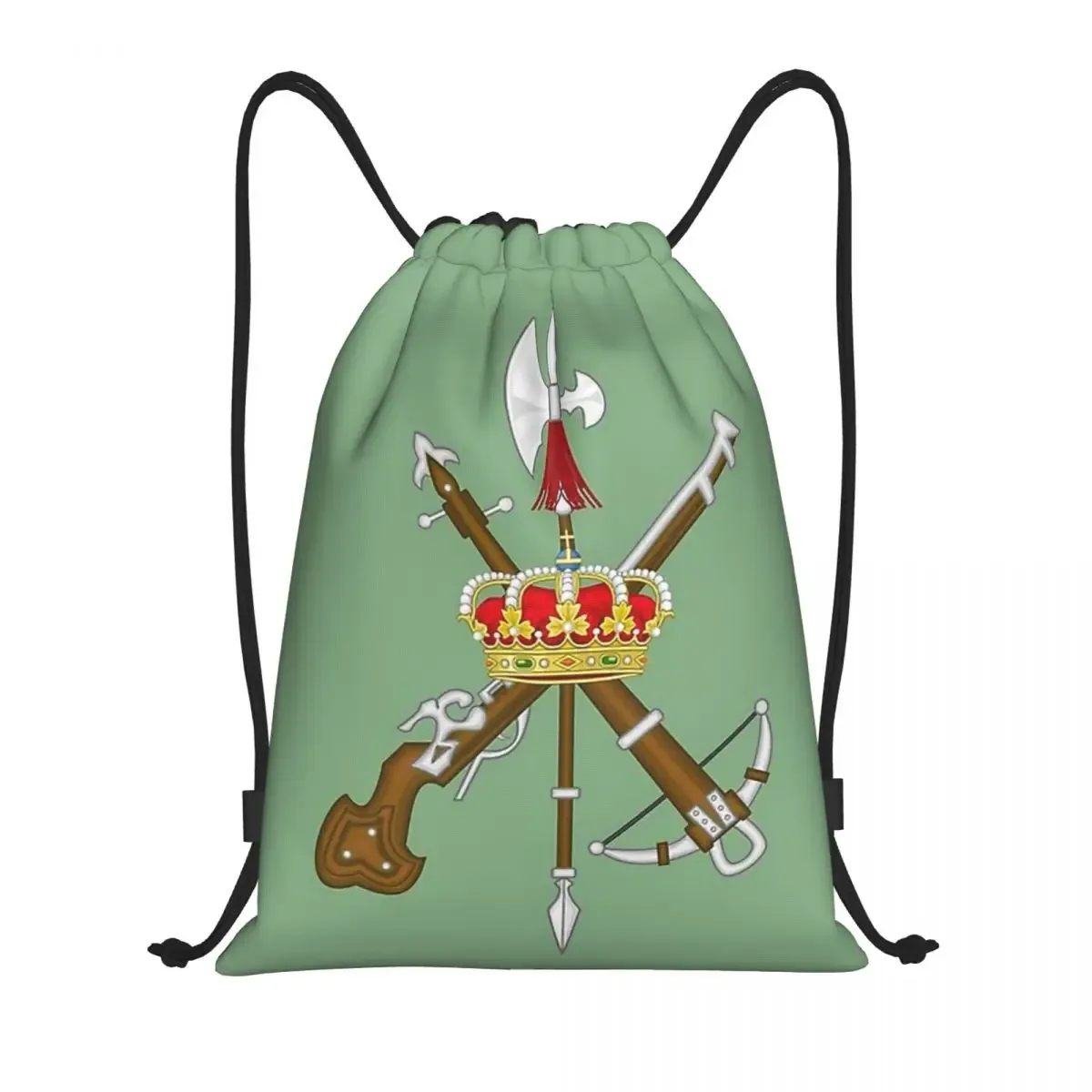 sacs à cordon personnalisés de la légion espagnole pour le shopping, sacs à dos de yoga pour femmes et hommes, sac de sport avec armoiries d'espagne