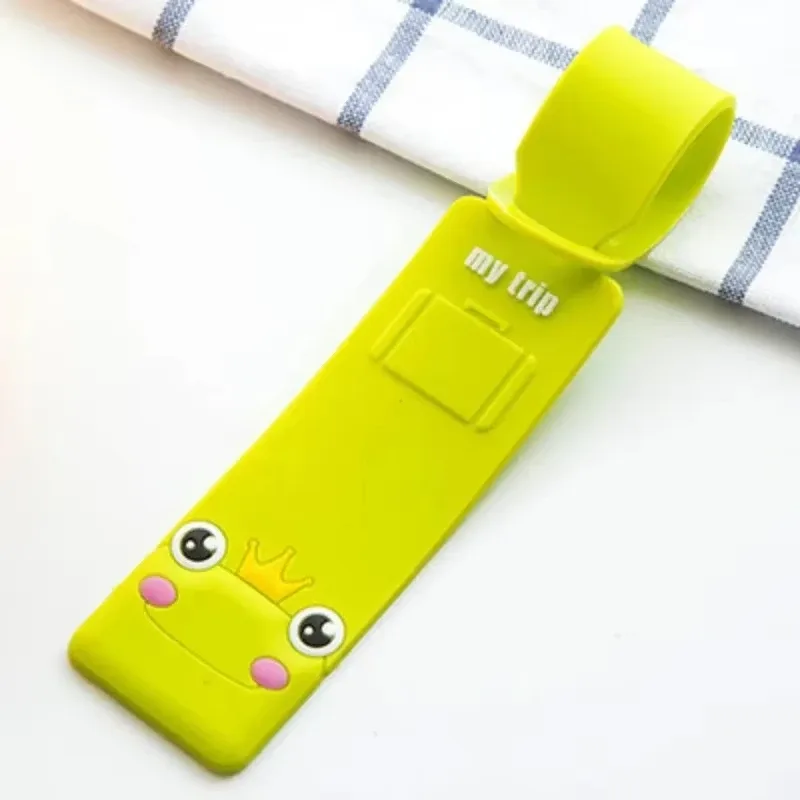 étiquette de bagage en silicone adorable, étiquette de bagage pour carte d'embarquement, accessoires de voyage tendance, étiquette de bagage mignonne pour vol