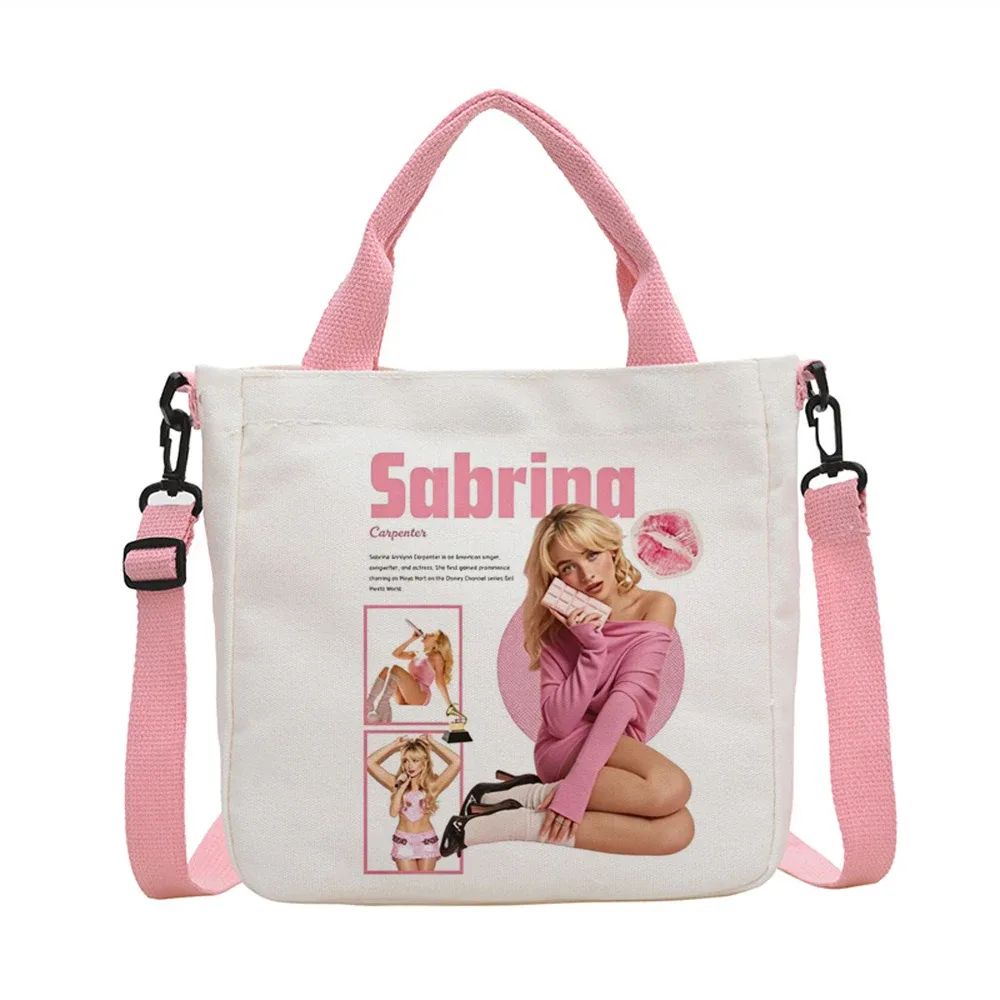 sac fourre-tout sabrina carpenter, sac à bandoulière, sac de shopping y2k, sac cabas, sac fourre-tout pour femme