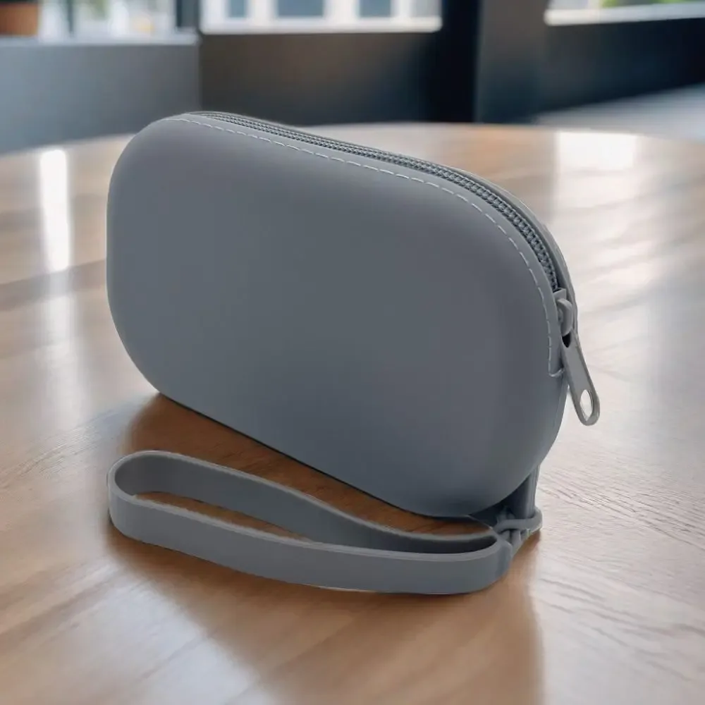 sac cosmétique en silicone couleur morandi, porte-monnaie, sac de rangement multifonction de grande capacité, porte-pinceaux de maquillage rectangulaire