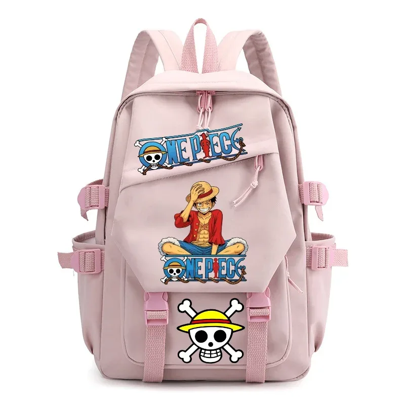 sac à dos one piece pour adolescents, sac à dos pour ordinateur portable, monkey d. luffy, grande capacité, sacs d'école pour étudiants, sac de voyage décontracté pour l'extérieur