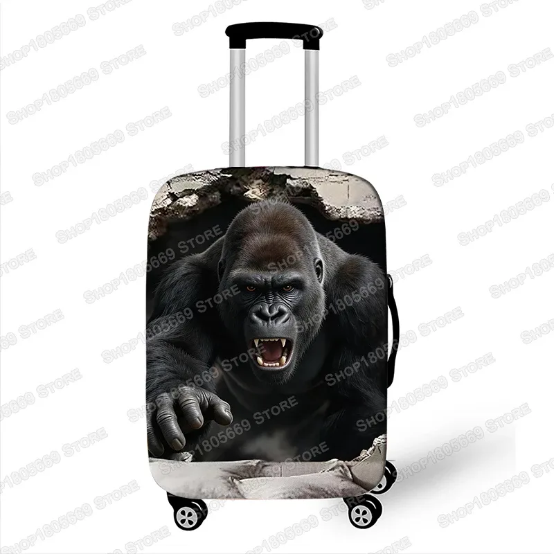 housse de valise élastique 3d motif animal (tigre/lion/lynx) qui brise la paroi, housse de protection pour valise à roulettes