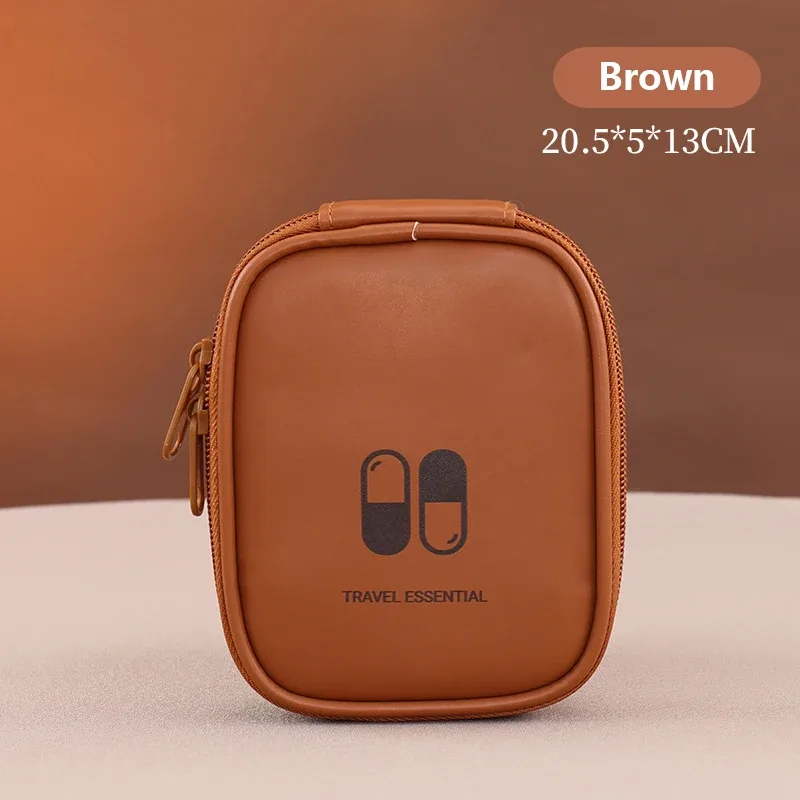 sac à médicaments portable d'extérieur pour hommes et femmes, petite ligne de données de voyage, fournitures médicales, pochette de rangement d'outils, mini fourre-tout, sac à capsules