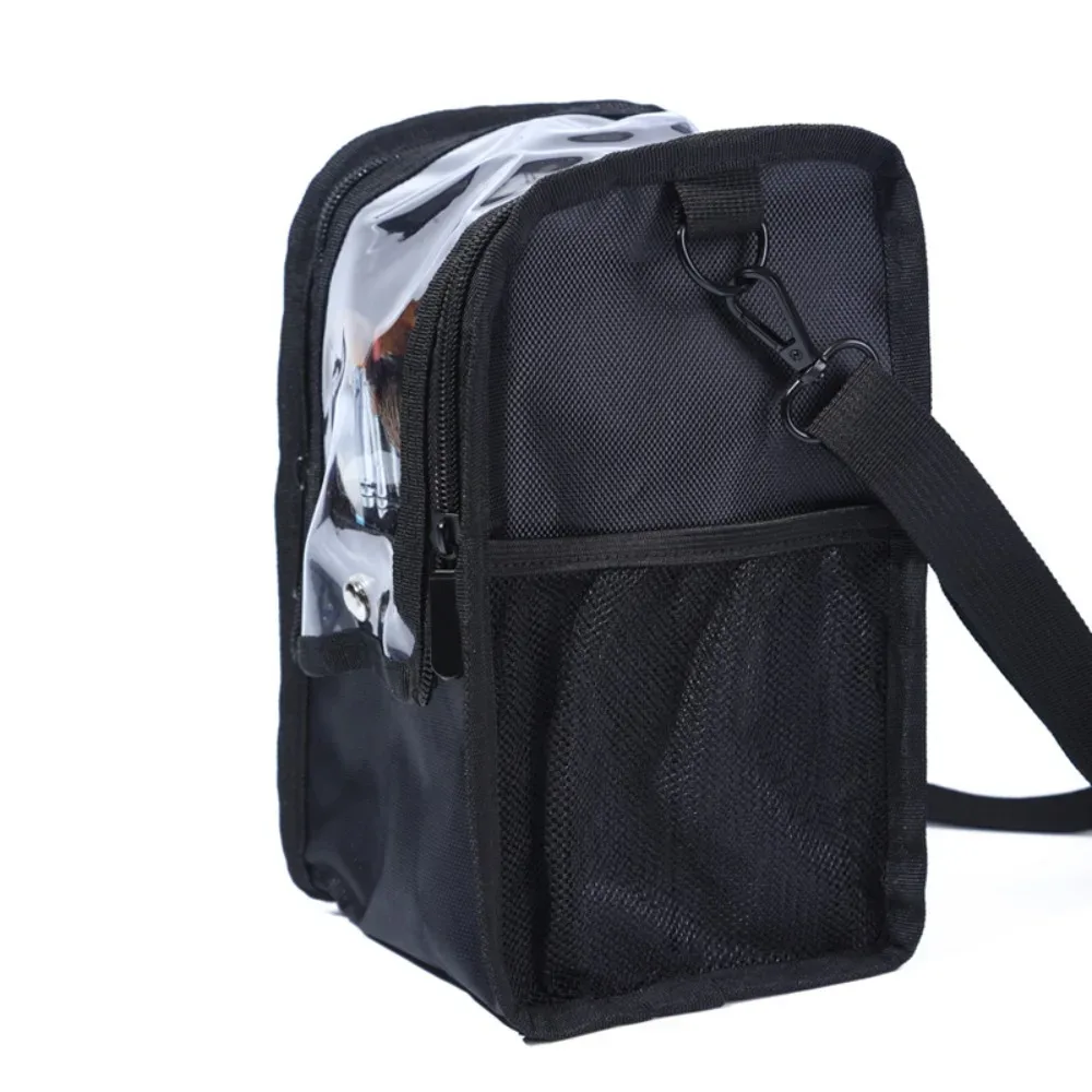 sac à bandoulière pour pinceaux de maquillage professionnels, sac de rangement transparent et léger pour cosmétiques, résistant à l'eau, multifonctionnel
