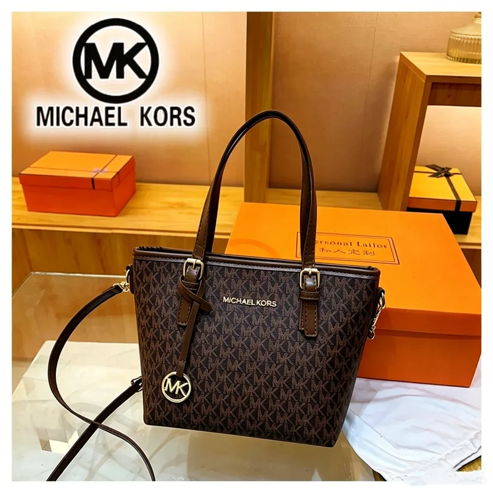 sac fourre-tout michael kors pour femme, grande capacité, luxe léger, sac à main à lettres, sac panier de courses
