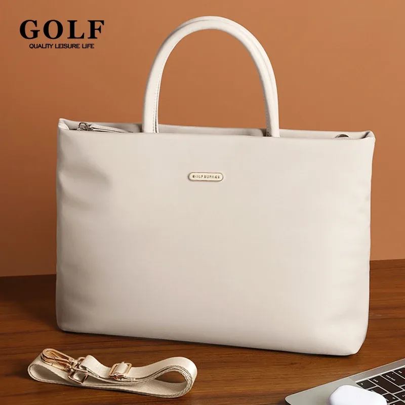 sac pour ordinateur portable étanche pour femme, sac à main pour femme, sac de travail de bureau, sac à main ultra mince, golf, 16 pouces, lancé, nouveau, bombs case