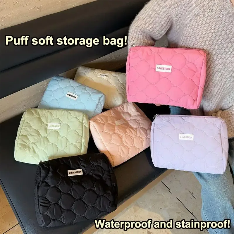 sac de maquillage pour femmes, organisateur de cosmétiques, sac à fermeture éclair de grande capacité, pochette de voyage, sac à cosmétiques, sacs de maquillage féminins