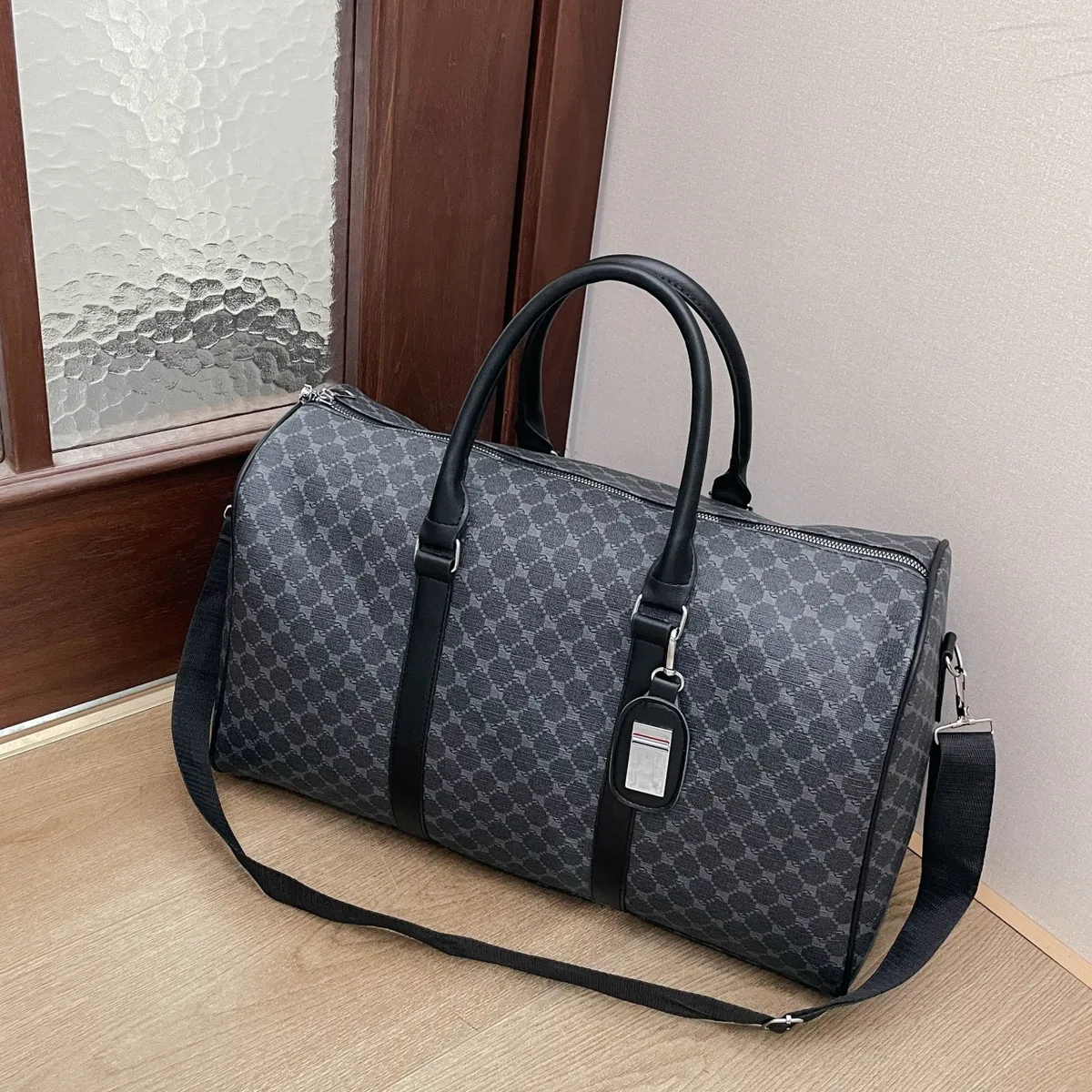 sac de voyage vintage à motifs, grande capacité, résistant à l'usure, sac de sport à bandoulière pour les voyages courts