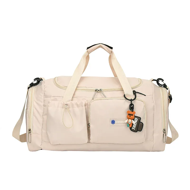 sac de voyage à main de grande capacité pour week-end, sacs de sport de nuit avec compartiment à chaussures, sac de sport, de fitness pour femmes