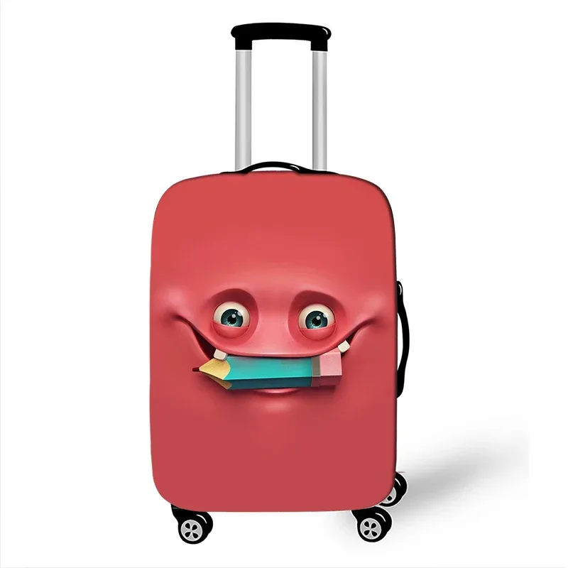 juste de bagage élastique pour voyage, housse anti-poussière, housse de protection, étui à bagages, housse de valise, expression amusante, 18-32