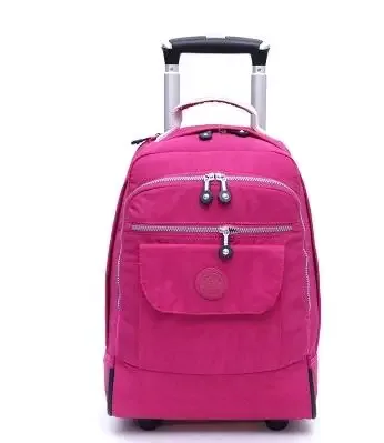 Sacs à dos à roulettes pour ordinateur portable, sac à dos à roulettes de voyage étanche, grande capacité, sacs à roulettes pour hommes, bagages, sacs à main, 18 pouces