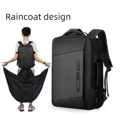 mark ryden 17 pouces sac à dos pour ordinateur portable imperméable homme sac usb recharge multicouche espace voyage homme sac anti-vol mochila