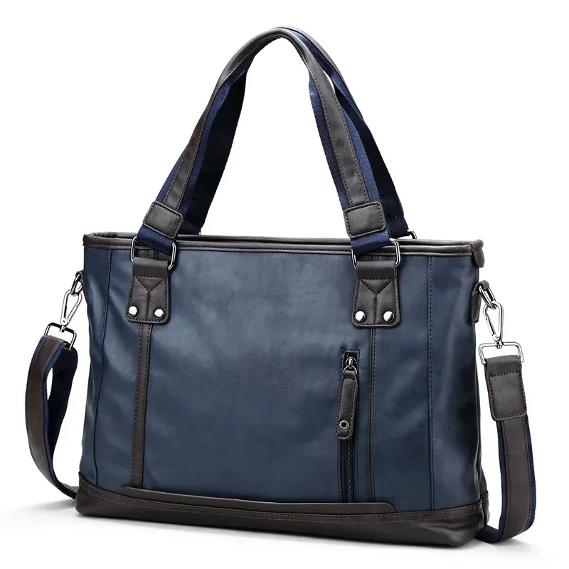 marque design décontracté hommes porte-documents en cuir sac d'affaires vintage voyage hommes sac à bandoulière ordinateur sacs pour ordinateur portable bolso 가
