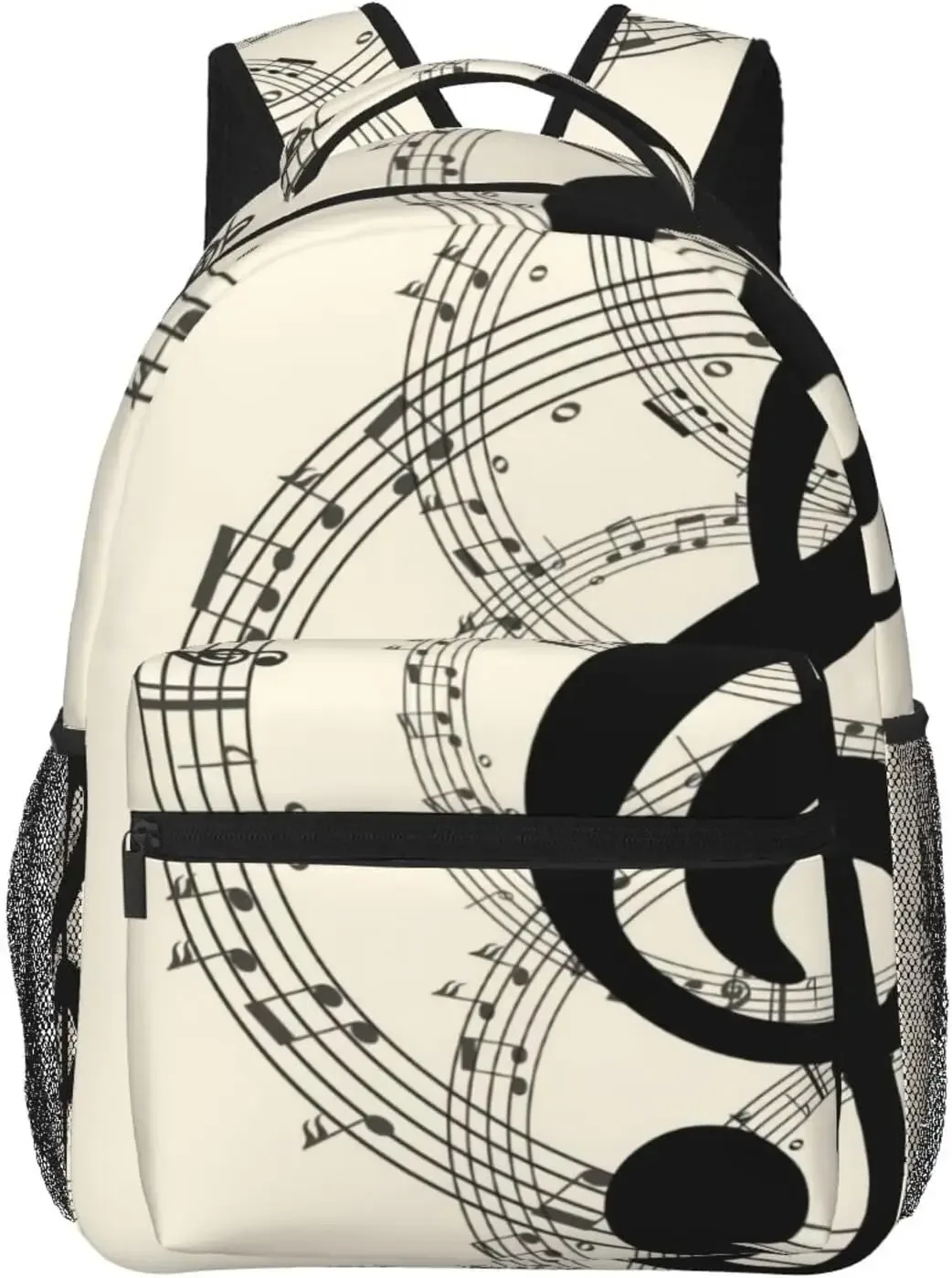 sac à dos de notes de musique pour hommes et femmes, sac à dos de piano, sac à dos d'ordinateur, sac à livres de voyage, sac à dos de camping, sac à dos de randonnée, sac à dos à la mode