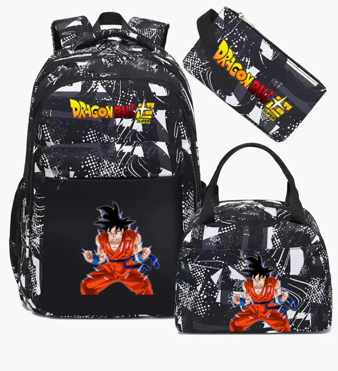sac à dos dragon ball, sac d'école camouflage, grande capacité, pour lycéens, garçons et filles, mochila de voyage