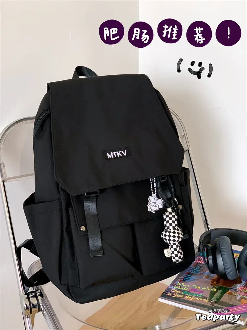 grand sac de voyage japonais pour adolescent cartable femme nouvelle mode harajuku collage étudiants sac à dos étanche voyage mochila
