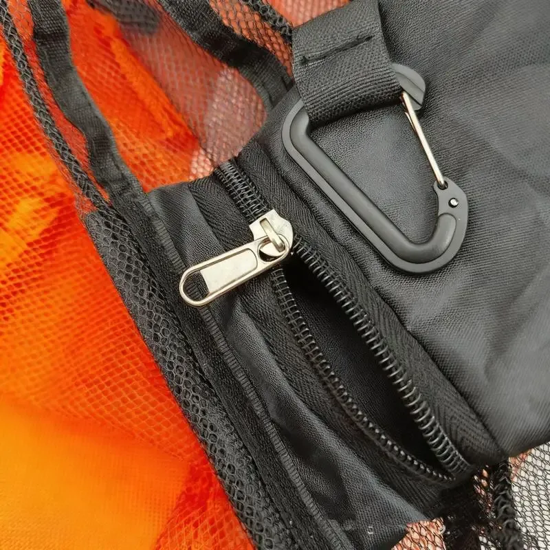 sac à dos de basket-ball portable, sac en maille avec boucle, sacs de rangement de ballons de volley-ball de football en plein air, conception à cordon résistant à l'usure