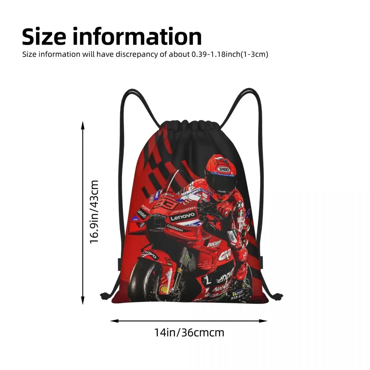sacs à dos de course de moto marqueze, sacs décontractés à cordon, sacs de sport, sacs à livres pour homme, femme, école