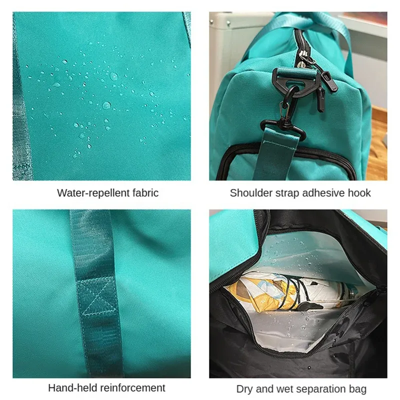 sac de sport personnalisé avec logo, sac de voyage à courte distance, sac à main avec séparation sec/humide, sac de sport personnalisé avec nom