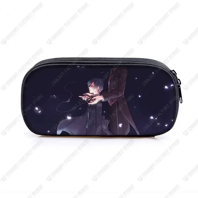 trousse à cosmétiques anime black butler, sac à crayons, sacs de papeterie pour garçons et filles, porte-crayons pour enfants, fournitures scolaires