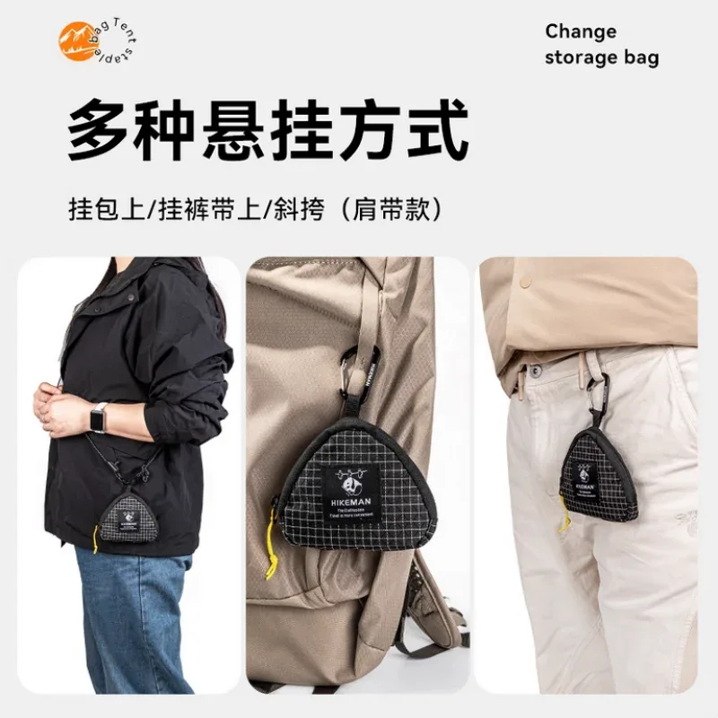 sac de rangement design multi-combinaison pour hommes, sac de rangement léger et étanche pour randonnée en plein air, corde à linge, accessoires, sac à bandoulière