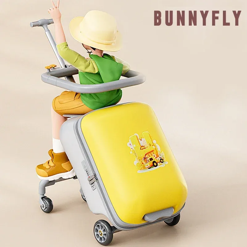 valise de chariot de voyage pour enfants, chariot de traction pour bagages pour enfants, sac de transport de s