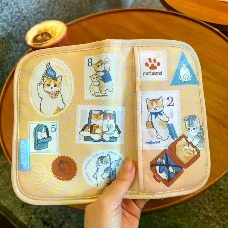 1 pièce porte-cartes d'identité personnalisé avec impression de dessins animés, pochette de voyage pour passeport, organisateur de billets et d'argent, pochette d'identité