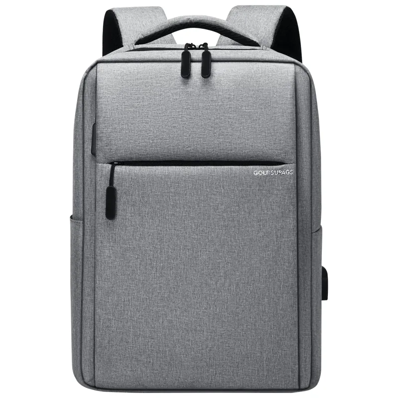 golf-sac à dos pour ordinateur portable de grande capacité pour hommes, sacs de voyage étanches noirs avec chargeur de procureur, école de procureur, affaires, 15.6 pouces, nouveau