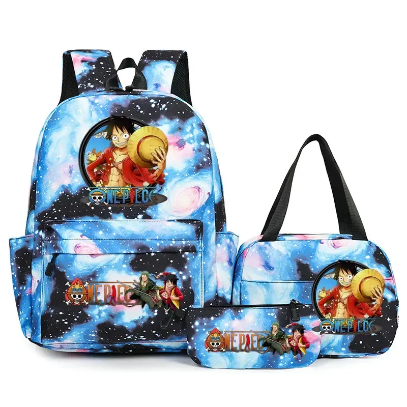 sacs à dos one piece pour étudiants, sacs d'école pour adolescents, hommes et femmes, sac fourre-tout, pochette, sacs à dos en nylon, sacs de voyage