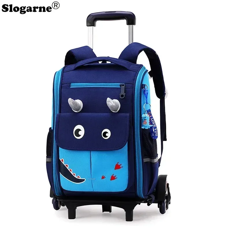 sac à dos d'école à roulettes pour enfant fille et garçon