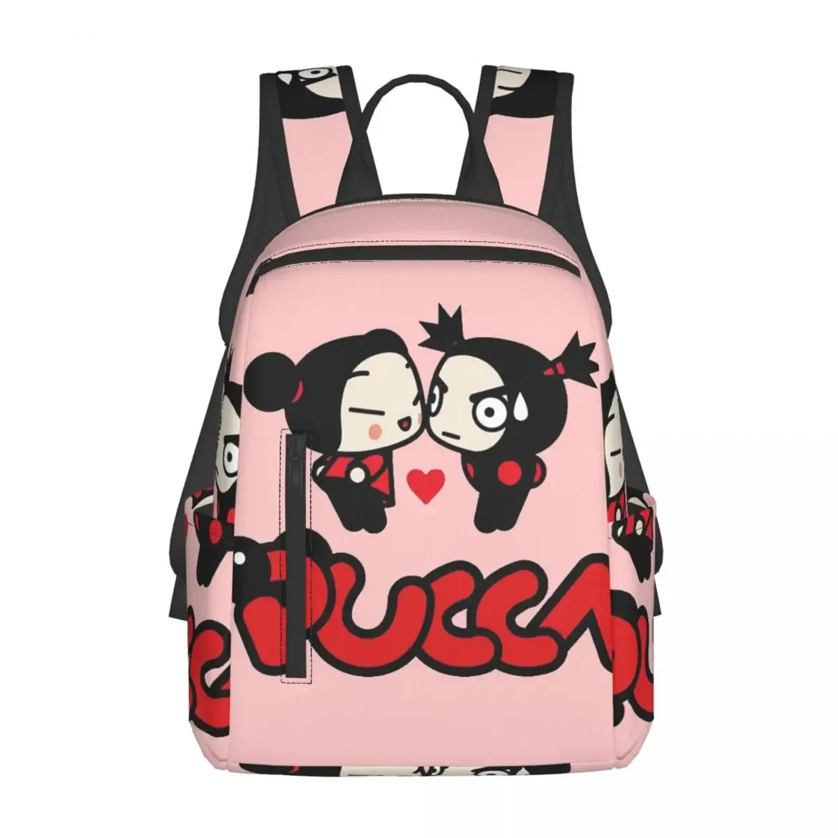 sac à dos d'animation cartoon garu pucca, sac à livres pour étudiants, sac d'école pour enfants, sacs à bandoulière pour ordinateur, pour hommes et femmes