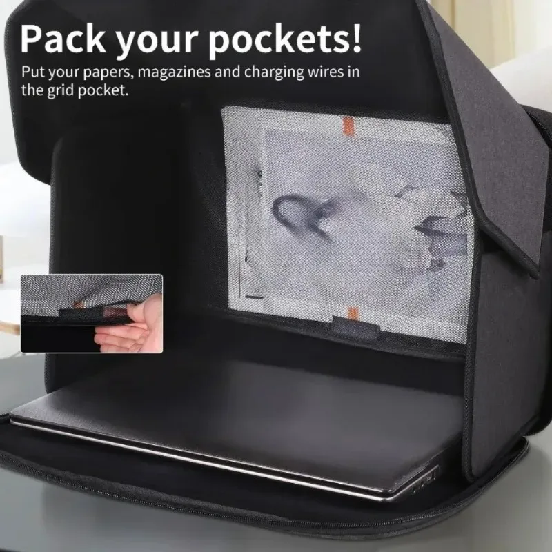 sac pour ordinateur portable pliable 2026 avec pare-soleil et protection de confidentialité anti-reflet, idéal pour le travail en extérieur et les trajets quotidiens, pour ordinateurs portables de 16 pouces