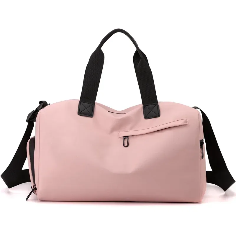 sacs de voyage oxford de grande capacité à fermeture éclair, sacs de fitness solides en tissu épais, bagages étanches de grande capacité, sacs de sport