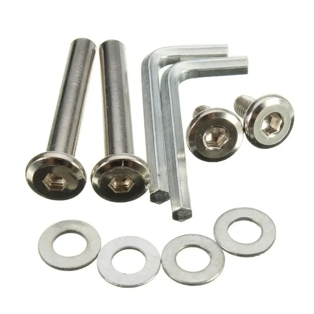 kit de réparation d'essieux silencieux durables avec vis, roues de bagage de voyage, pièces de valise, essieux de 40mm, 43mm, 54mm, 60mm, 64mm, 70mm
