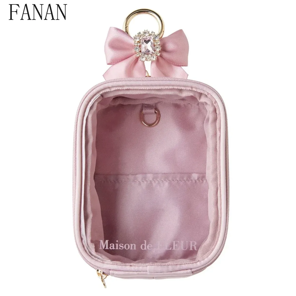 trousse de maquillage estivale pour femme, style japonais doux et mignon, fermeture éclair, nouveauté 2025, sacs de rangement suspendus macaron pour femmes